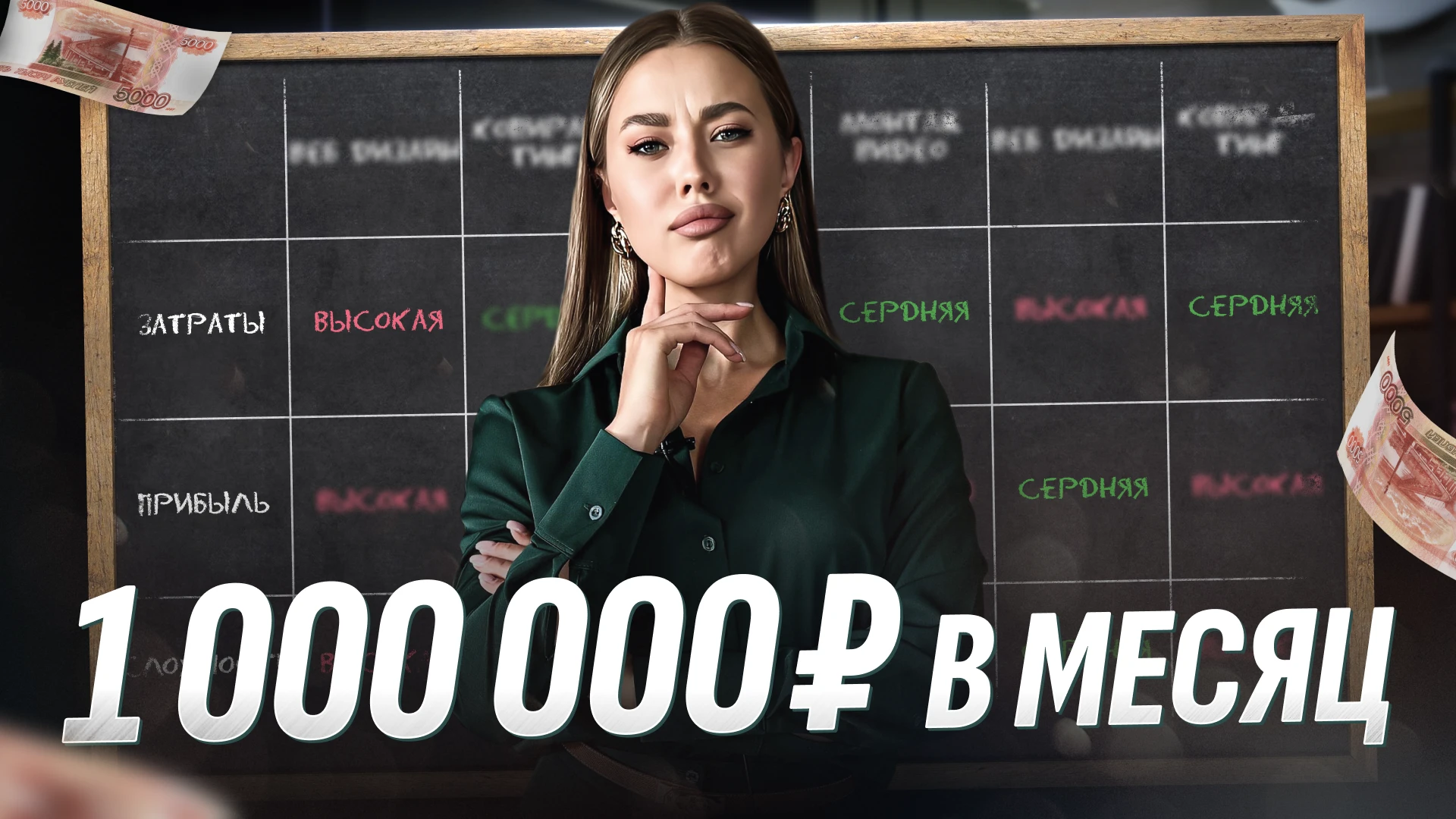 Превью для ютуб-канала «1 000 000 ₽ в месяц»